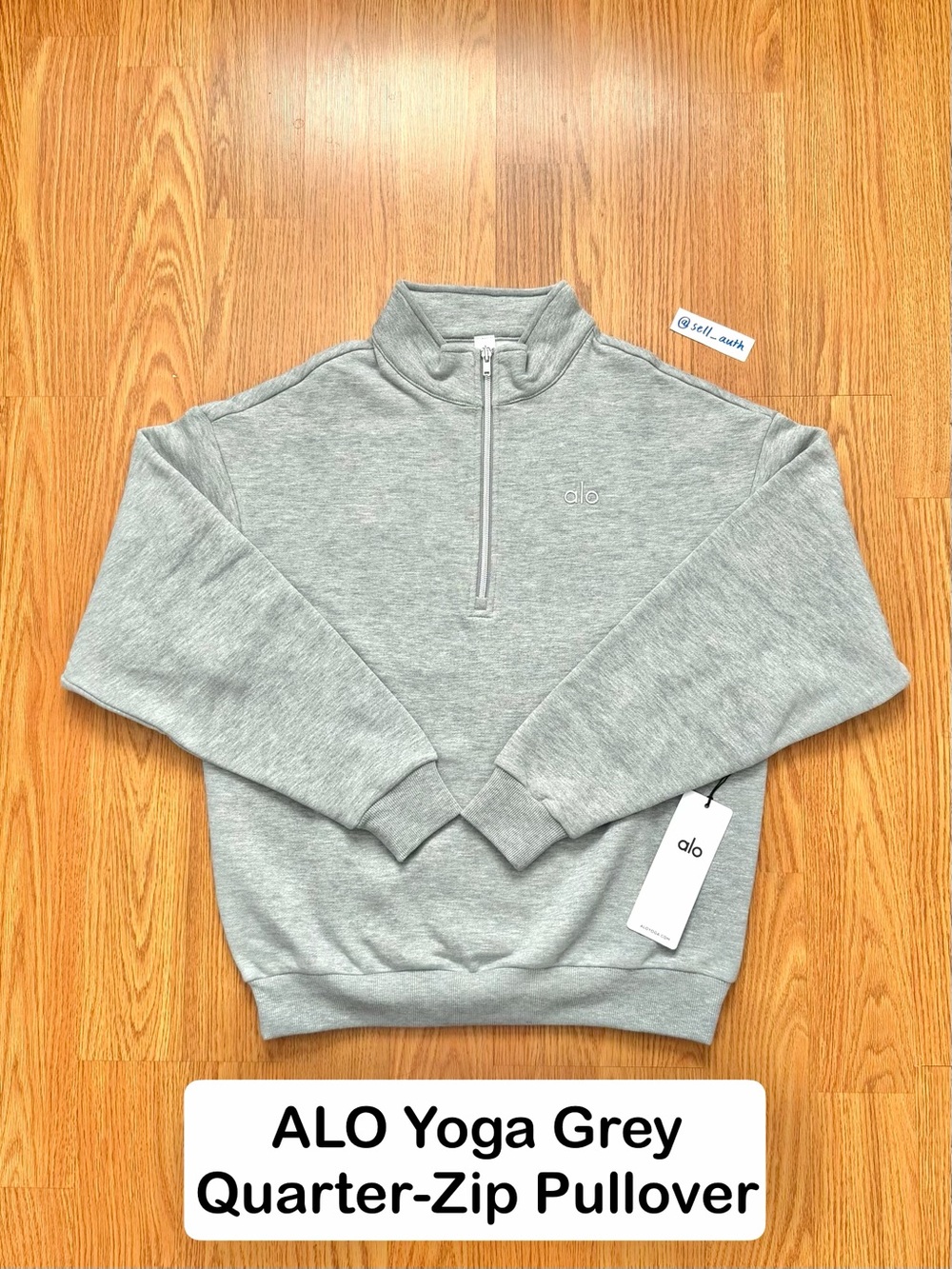 ALO Yoga Quarter-Zip Pullover Sweater Grey - NEW (❗️NOT ACCEPTING OFFERS)